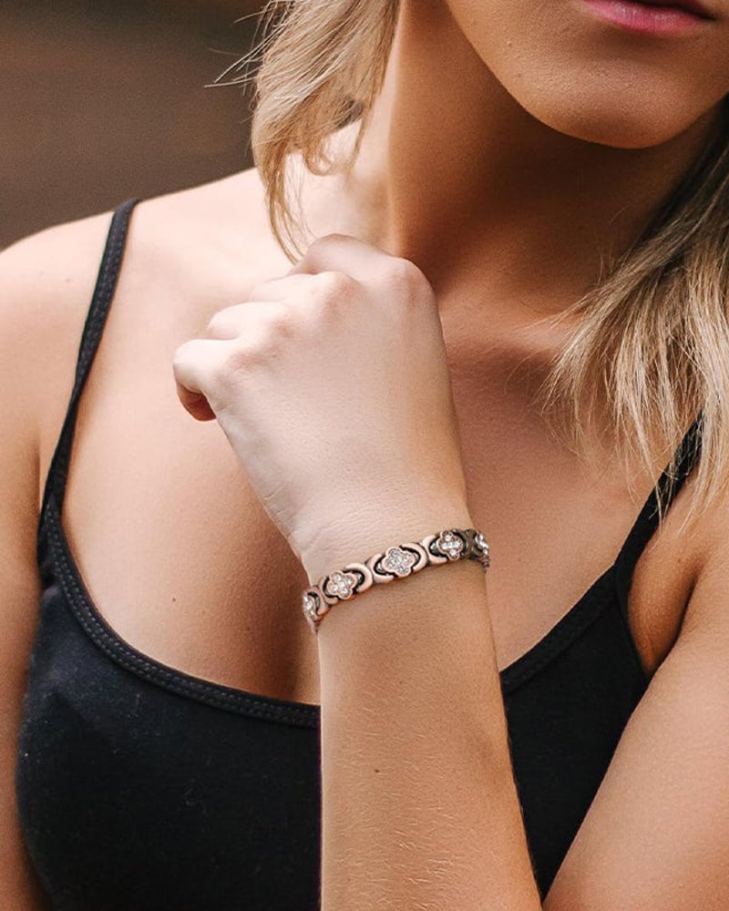 Four-Leaf Clover Copper Bracelet