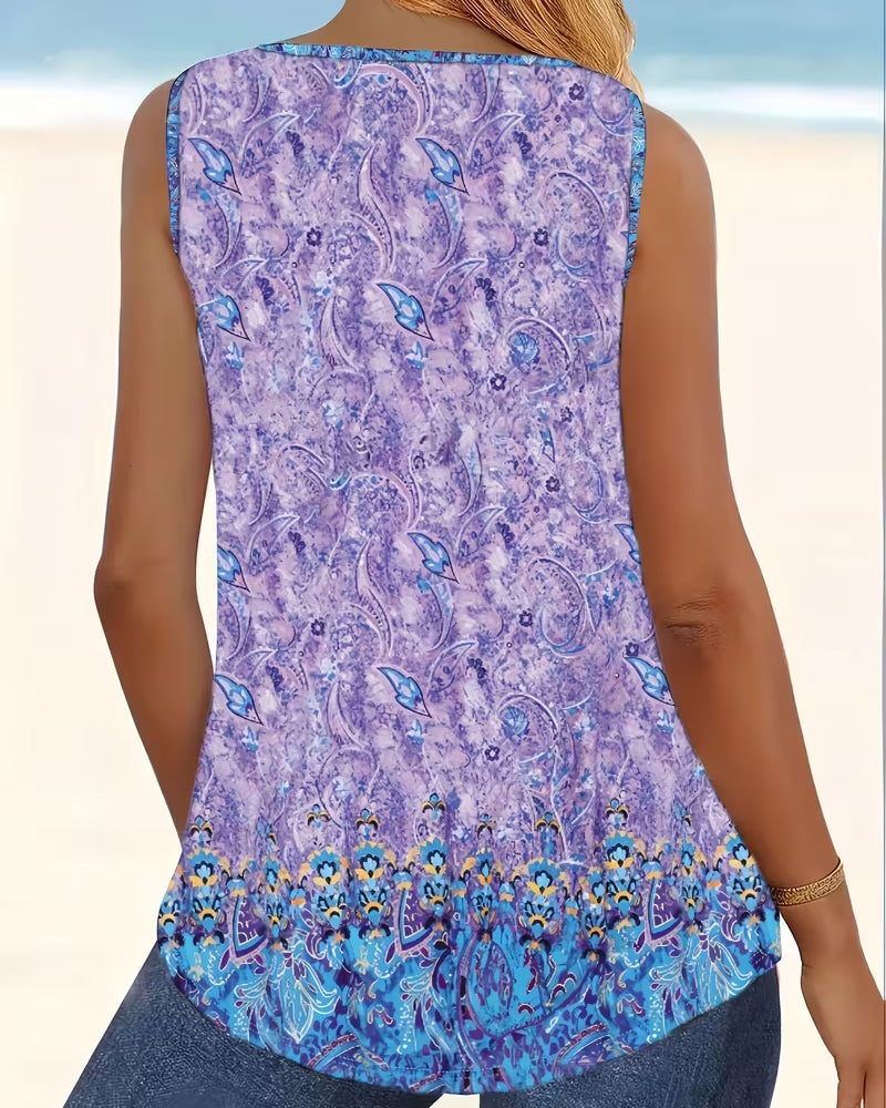 Cashew Flower Fashion Tank Top