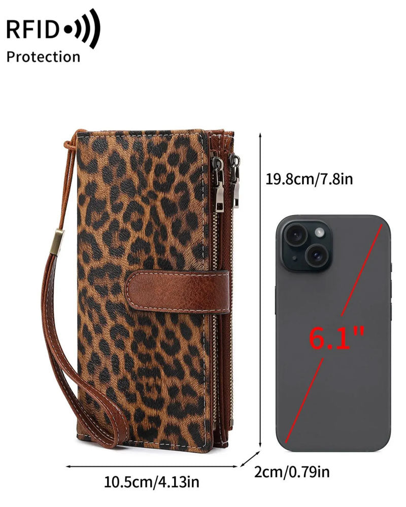 Women Zipper Long Wallet Trendy Exquisite Gift Wallet