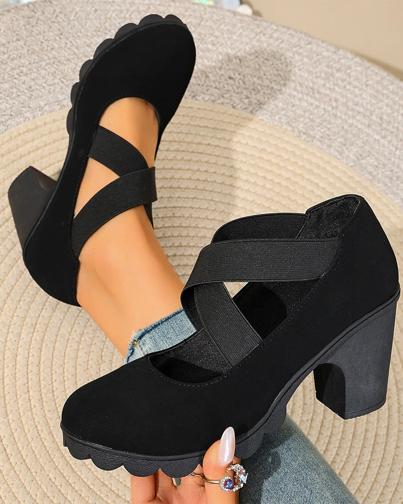Vintage Cross Lace-Up Shoes