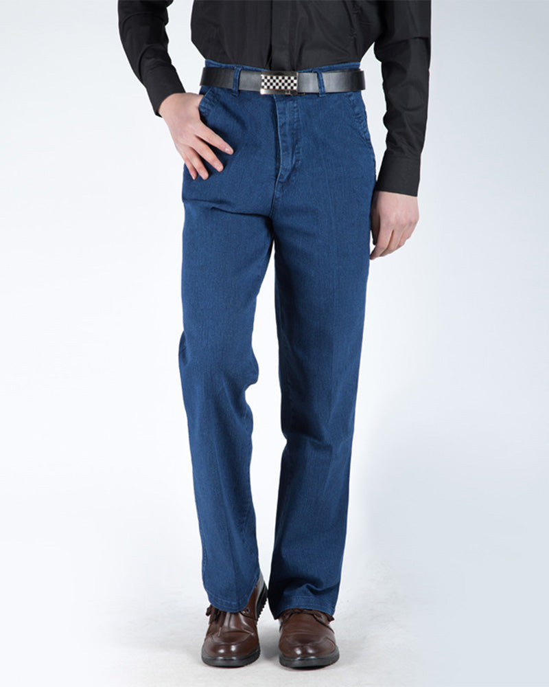 Men's Classic Straight Fit Stretch Jeans