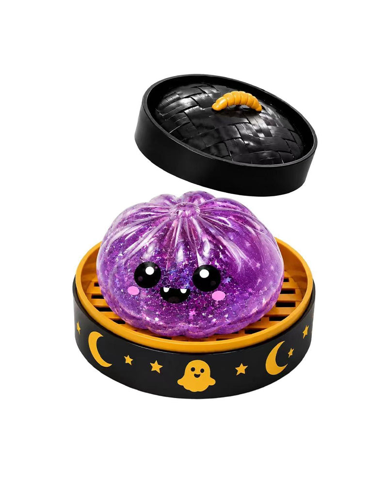 Halloween Cute Scary Ghost Maruko Squishy Squeeze Toy Set, Mini Portable Stress Toy, Sensory Products for Halloween Things, Party Treat Bag Fillers & Mini Gifts