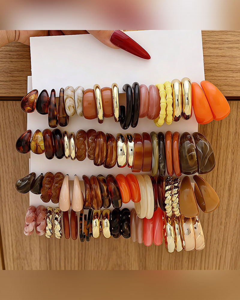 Resin Bold Drop Earrings