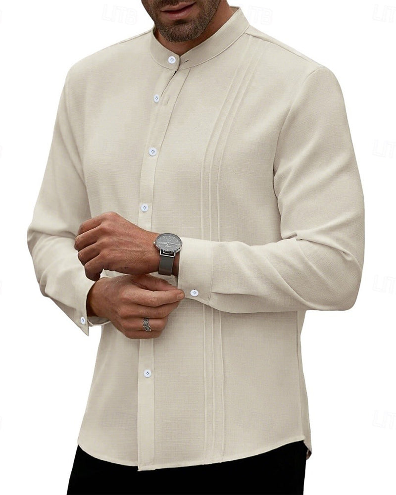 Men's Fashion Mini Mandarin Collar Shirt