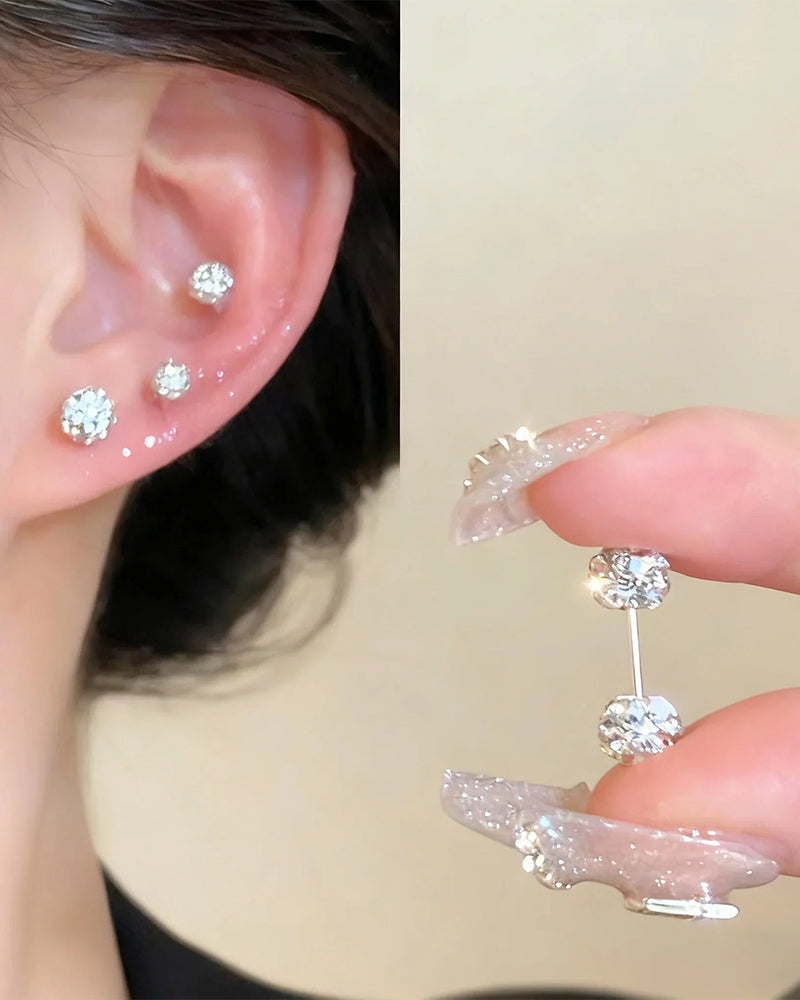 Glittering Diamond Earrings