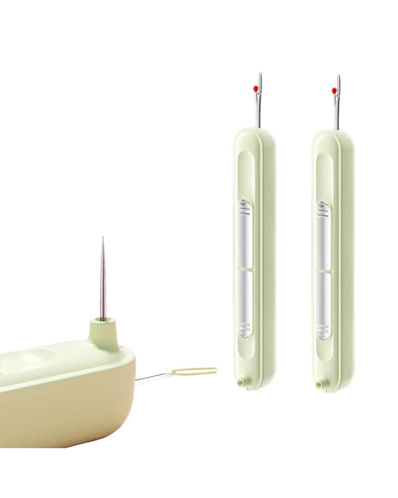 2-in-1 needle threader and seam winder tool