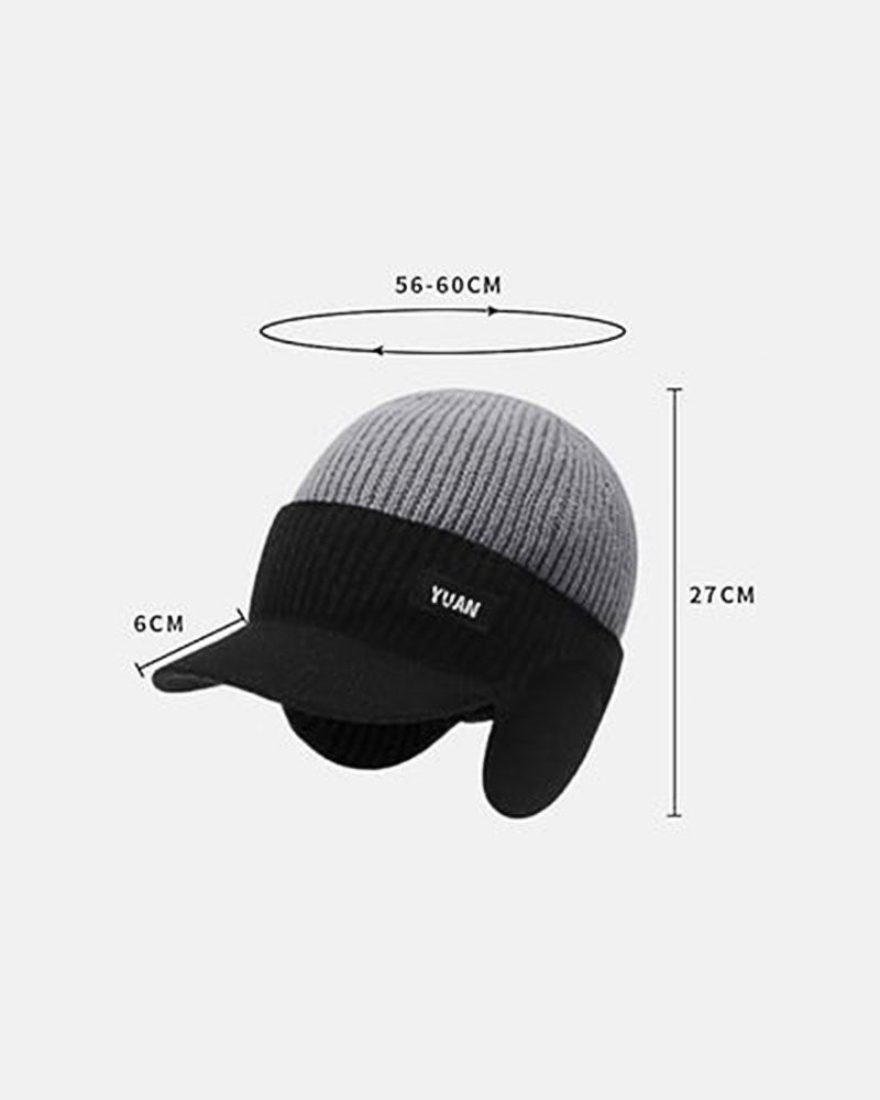 Winter Windproof Thermal Cap with Visor