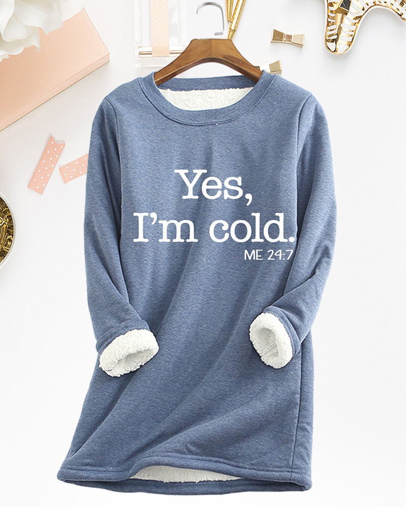 English Printed Pullover Sweatshirt