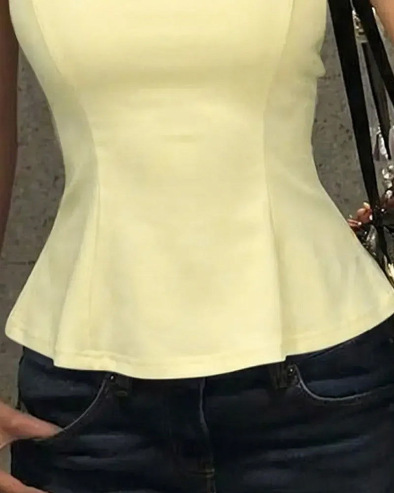 Halter Square Neck Chic Tank Tops
