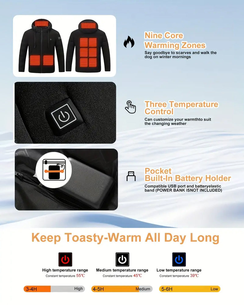 Smart Heating Padded Jackets