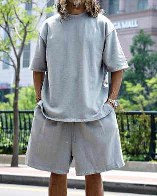 Casual Solid-Color Sleeveless Sports Sets