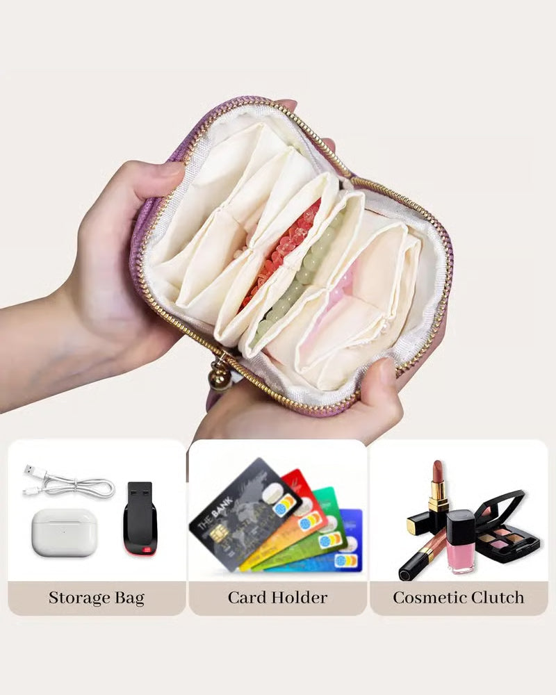 Fringed Jewelry Storage Pouch