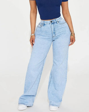 High-Waisted Butt-Lifting Slight-Flared Jeans