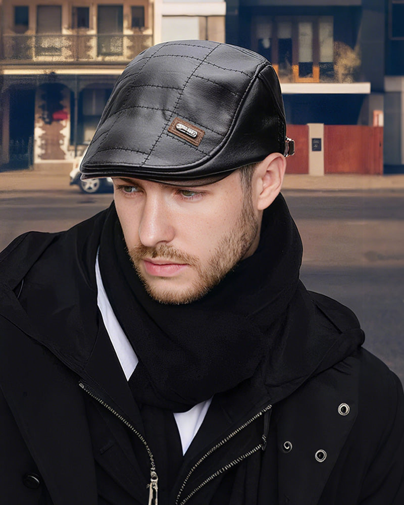 New Fashion Leather Beret