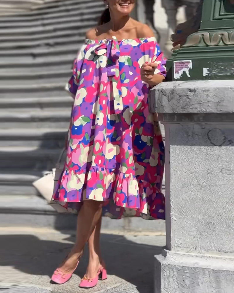 Floral Street Style Dress