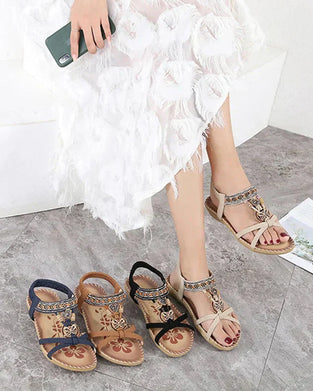 Bohemian Open-Toe Sandals