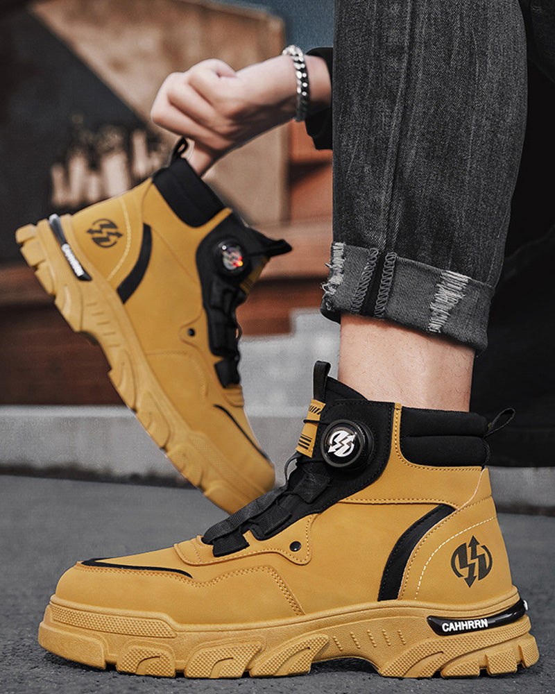 Men's Outdoor Swivel Buckle Work Shoes 🔄👞 – Waterproof 💦, Anti-slip 🚶‍♂️, Comfortable , Breathable 🌬️