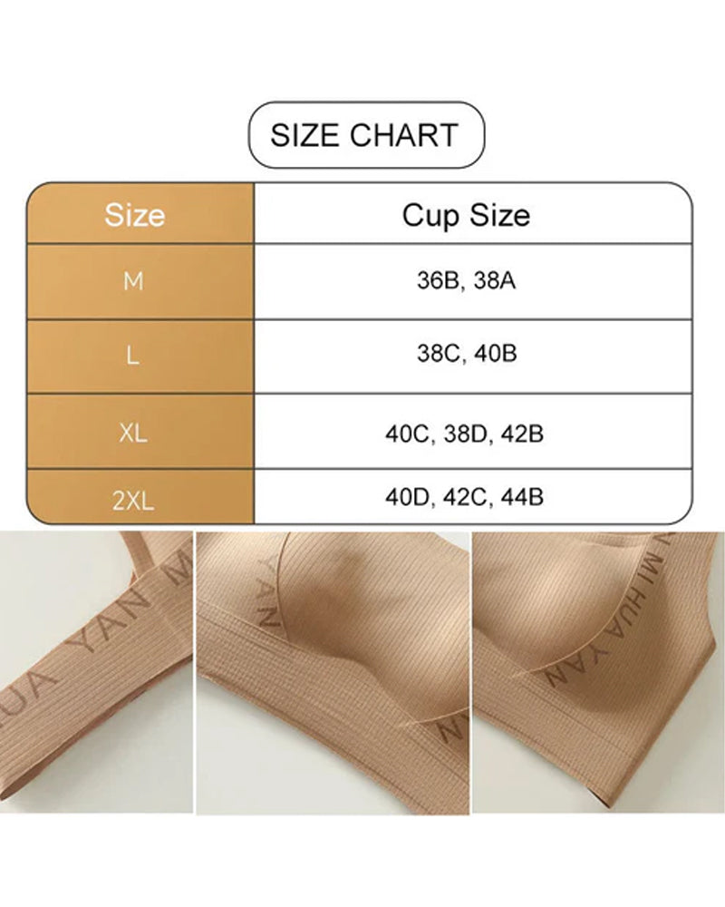 Seamless Wide Straps High Elasticity Lingerie