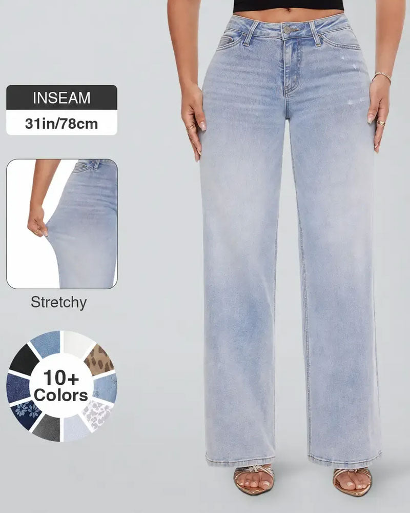 High Waist Wide Legs Jeans