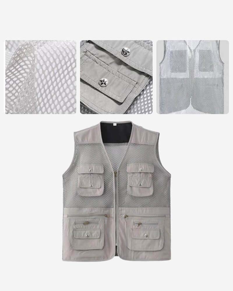 Multi-Pocket Mesh Vest