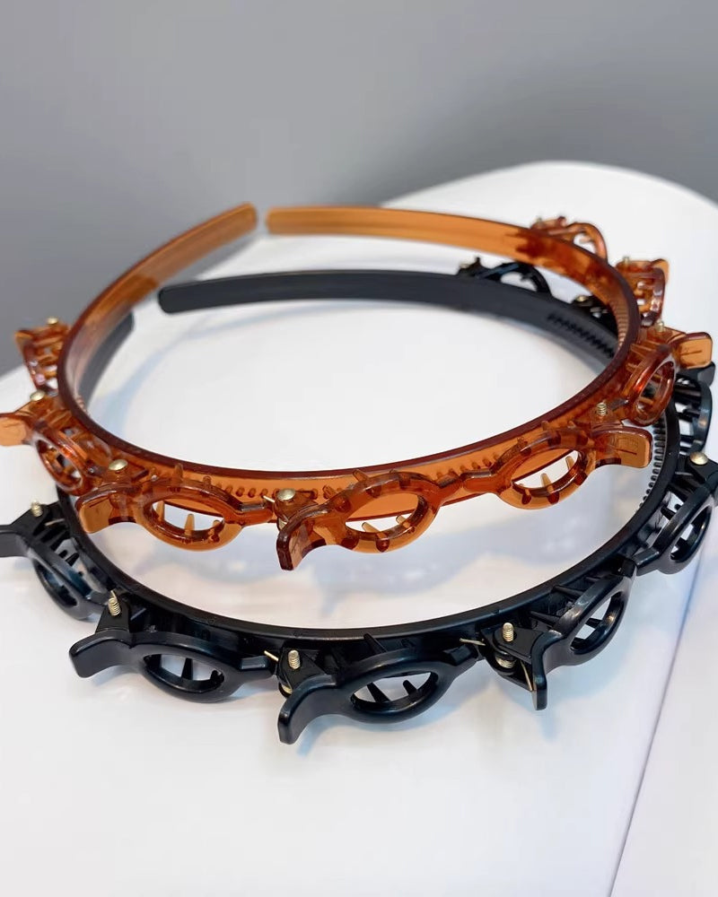 Hairstyle Headband With Clips