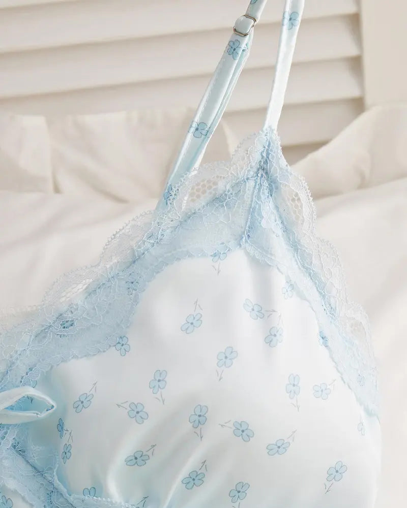 Sexy Lace Trim Lingerie Sleepwear