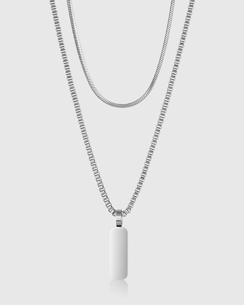 Minimal Pendant Necklace Duo