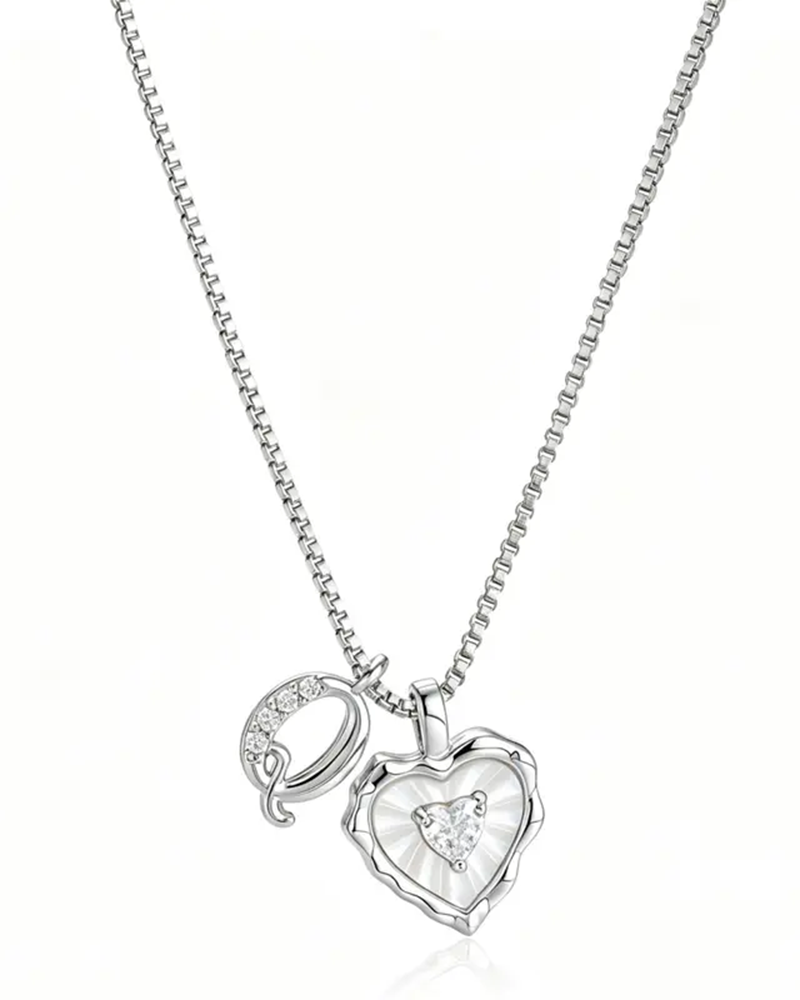 A–Z Micro Pave Letter Pendant Necklace