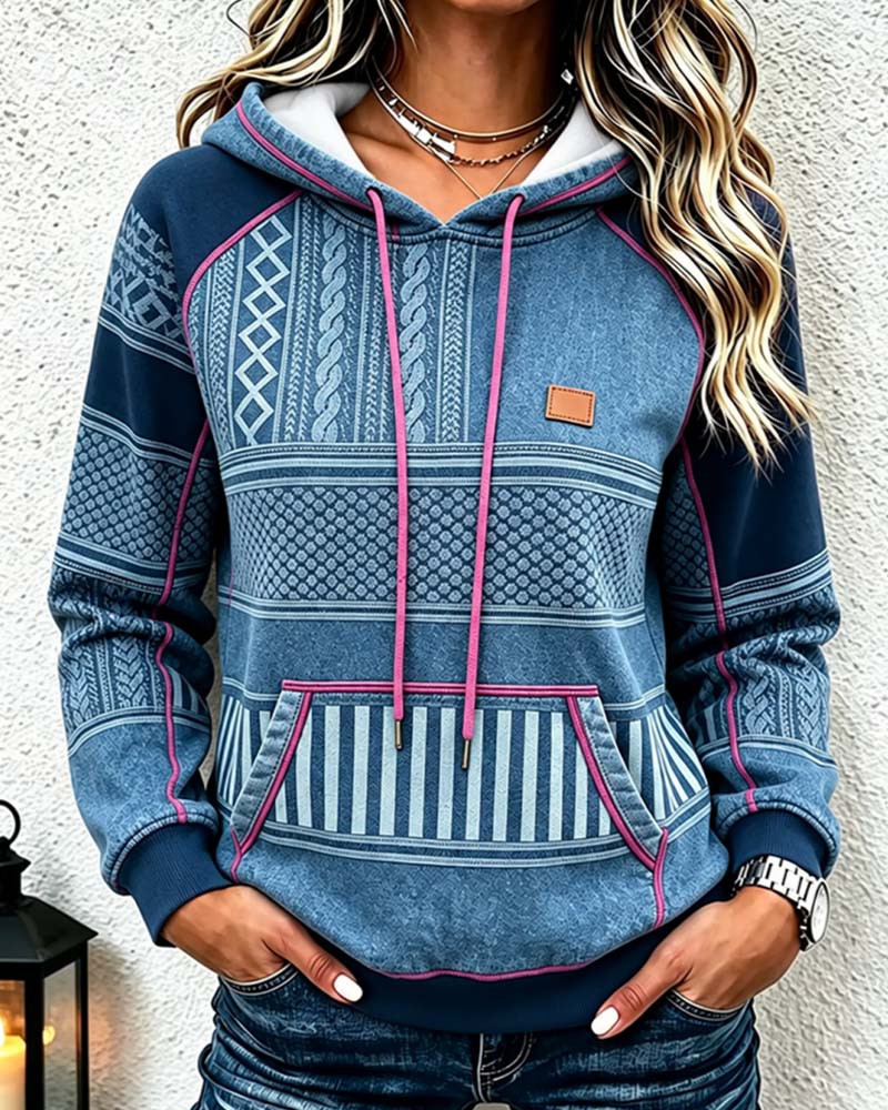 Hooded Long Sleeve Relaxed Hoodie