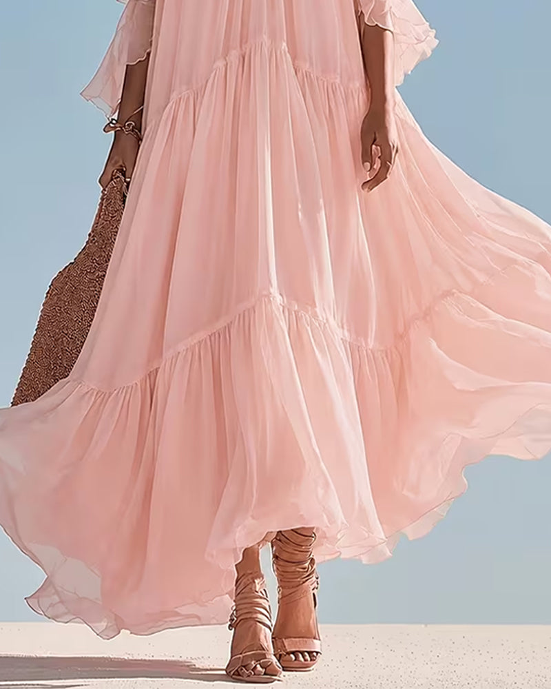 Camisole Ruffle Casual Dress