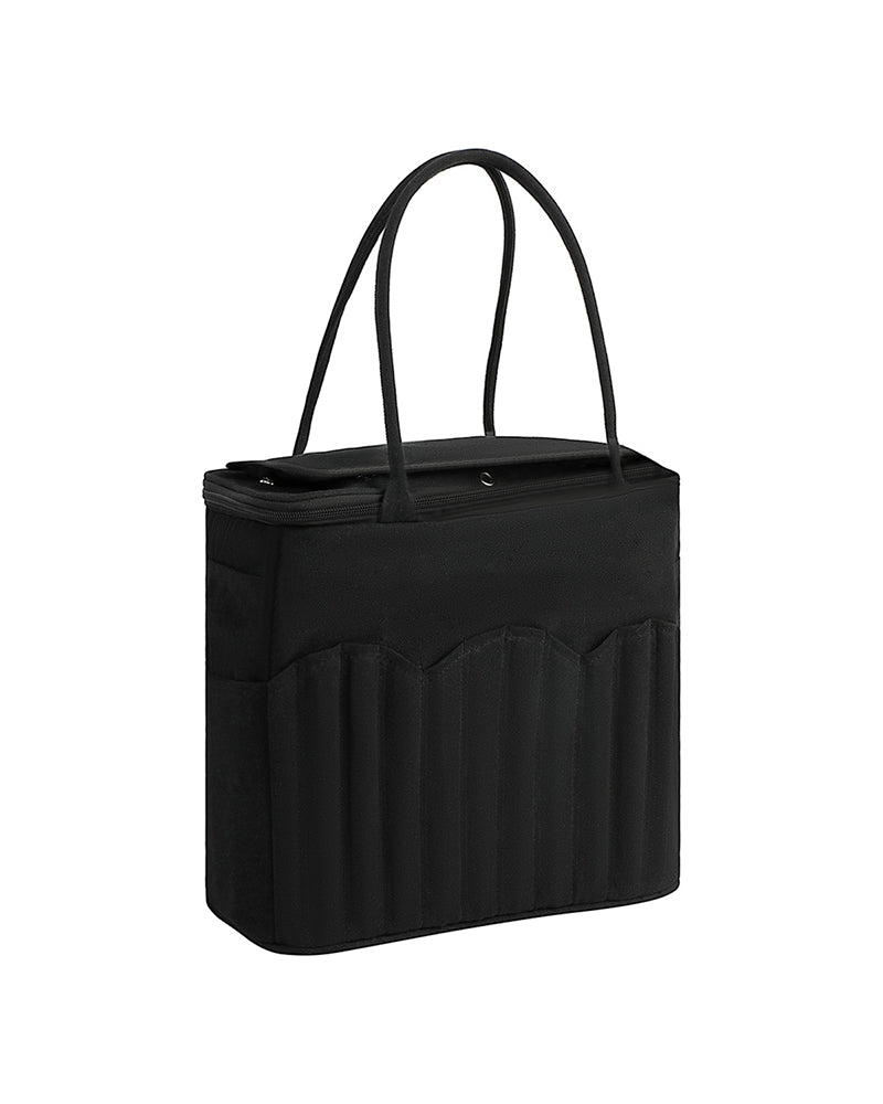 Canvas Yarn Storage Bag with Needle Pockets