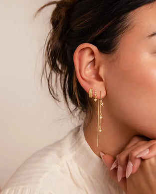 3 Layered Chain Earrings For Women