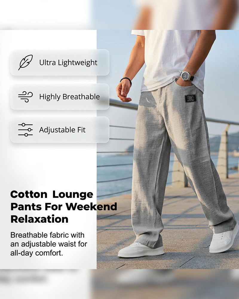 Men's Breathable Straight-Leg Trousers
