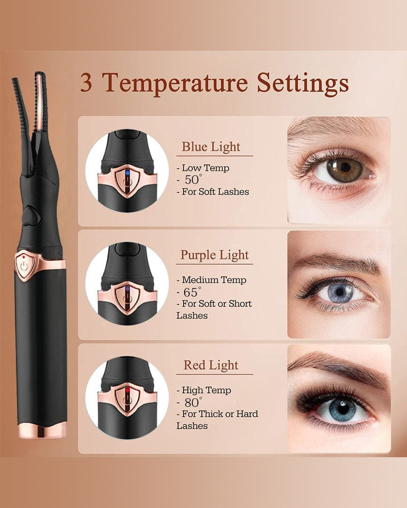 🔥Electric Eyelash Curler for Instant Glam✨ Blink & Dazzle! 👁️