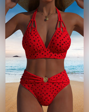 Aumora Sexy Polka Dot Two-Piece Swimsuit