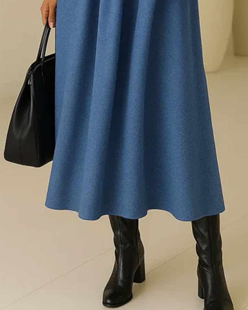 Round Neck Color Block Dress