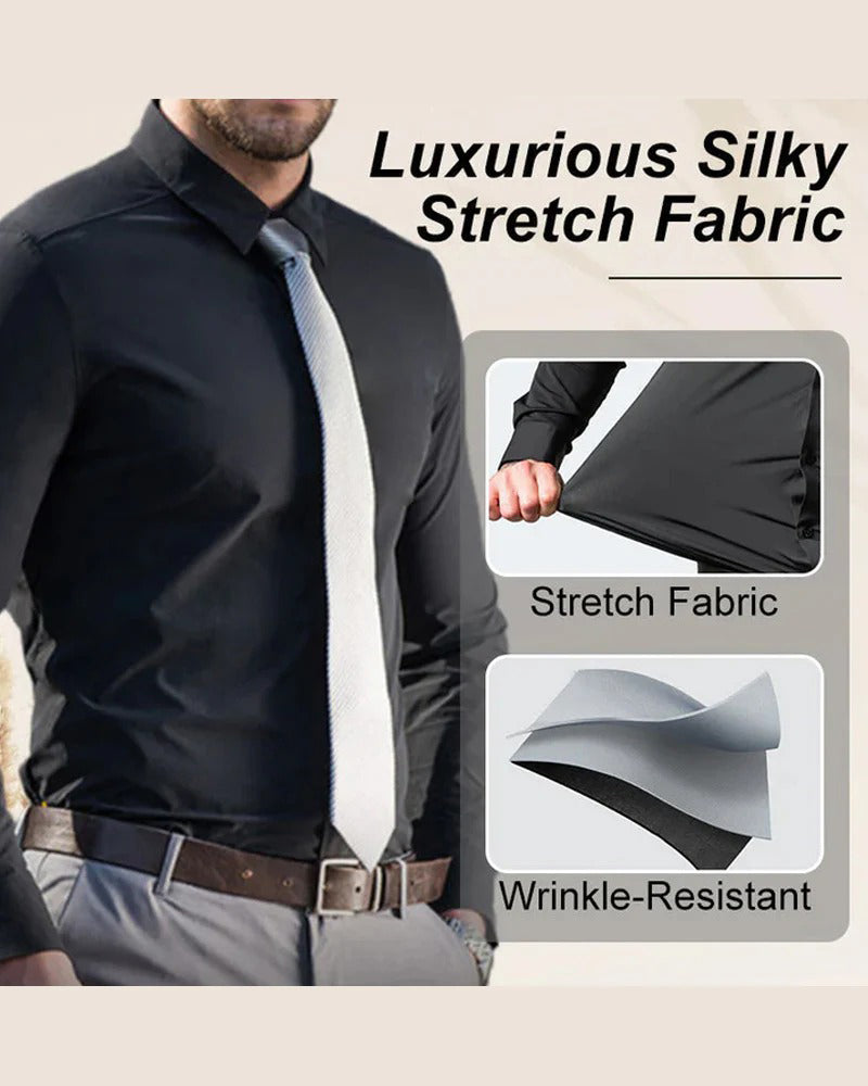 Men's Solid Long Sleeve Shirt