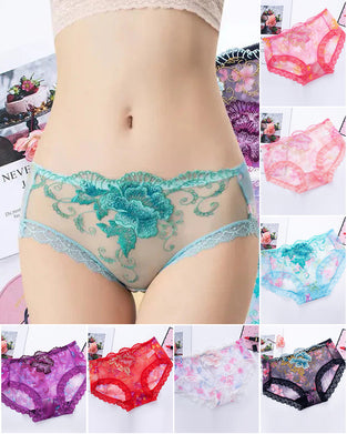 Antibacterial Panty With Lace Embroidery