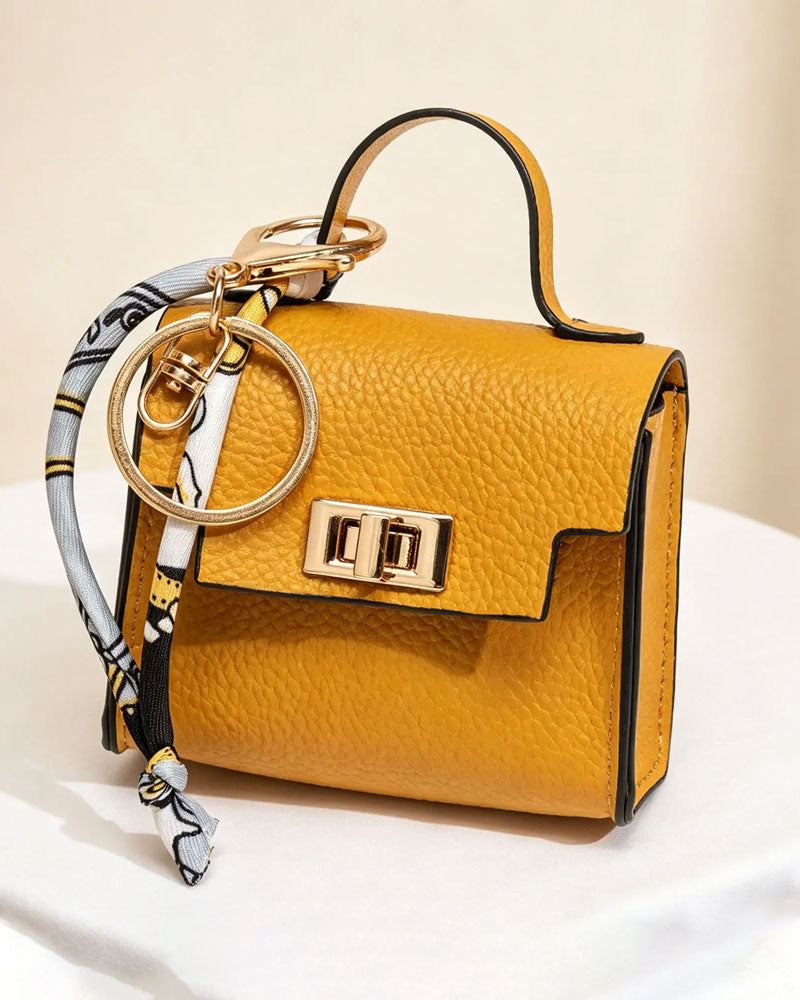 Mini Square Bag Pendant Keychain