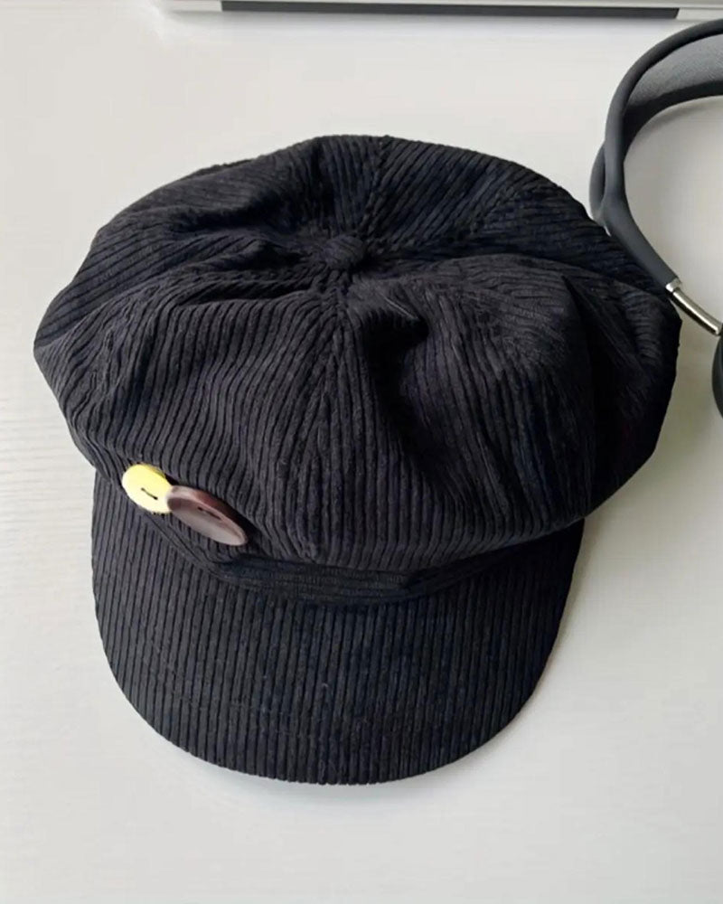 Unisex Vintage Octagonal Beret Hat