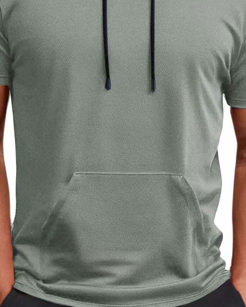 Hooded Quick Dry Short Sleeve T-Shirt