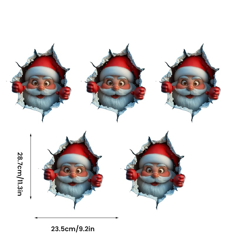 Santa Claus Wall Sticker Set