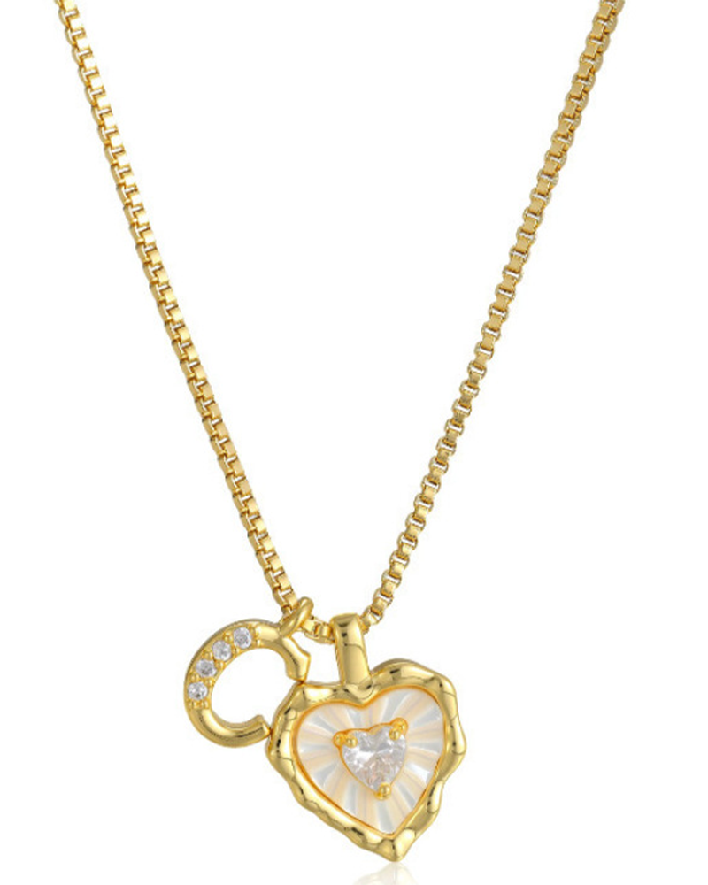 A–Z Micro Pave Letter Pendant Necklace