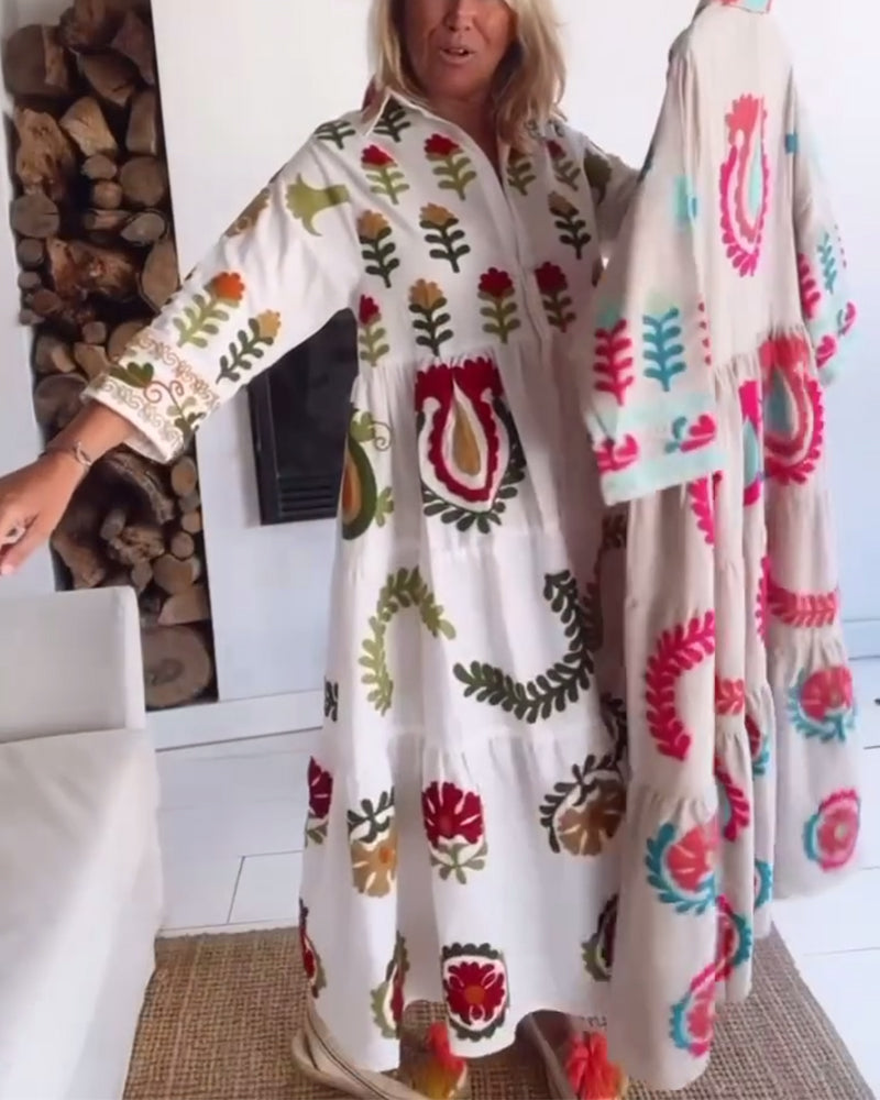 Floral Graphic Print Dress