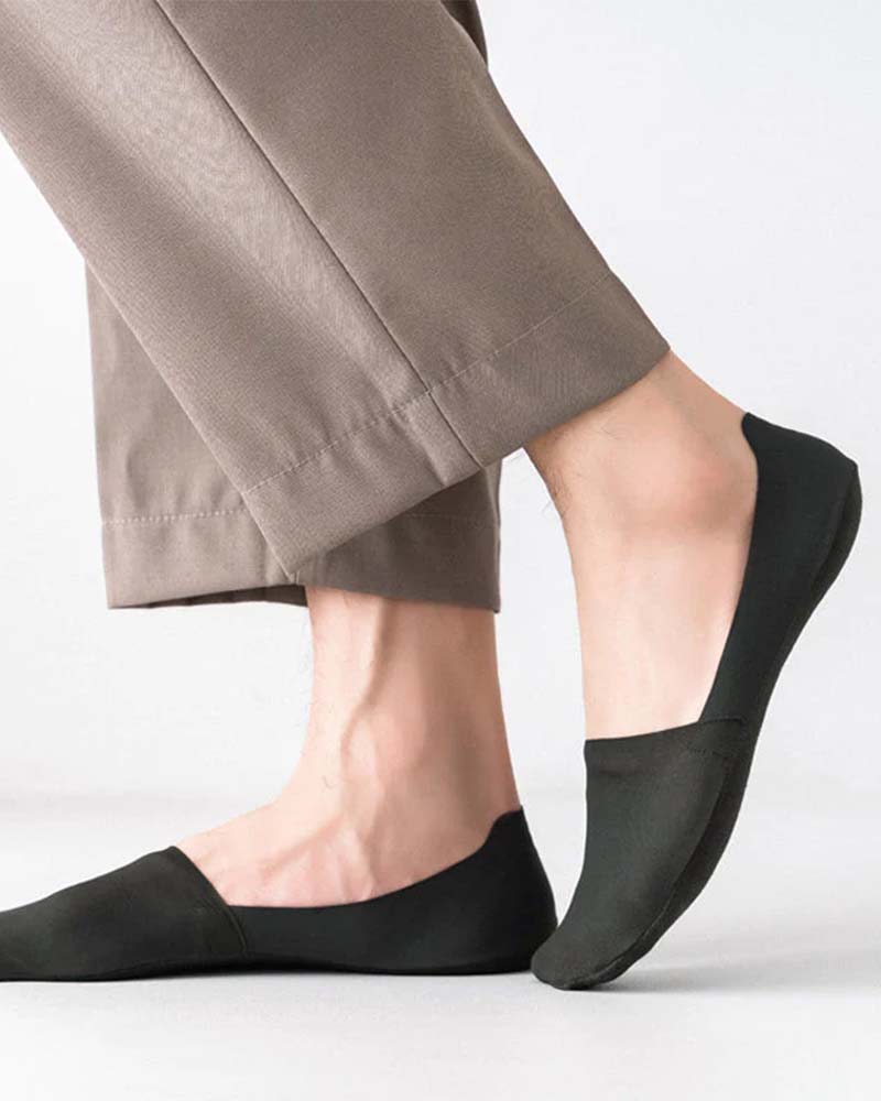 Anti-slip invisible cotton socks