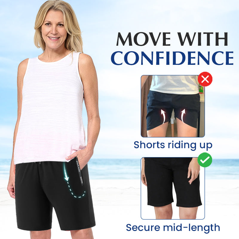 Unisex Ice Silk Quick Dry Stretch Shorts