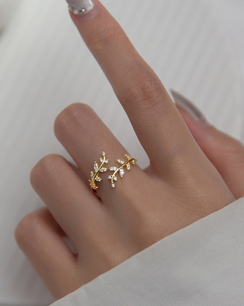 Women's Rings Fashion Outdoor Leaf Ring