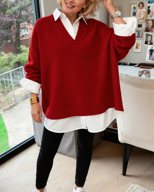 Fashionable Loose Long-Sleeved Sweater
