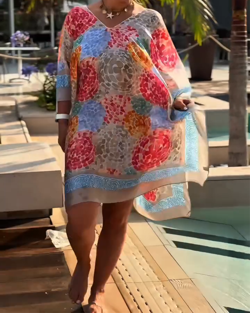 Resort Print Swimsuit Cover Up