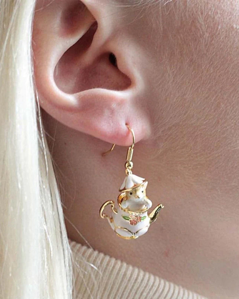 Mouse in my teapot jewelry set